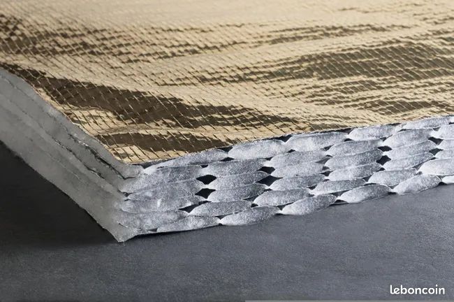 Isolant mince réflecteur 1.6x10m POTEAU Kit VMC Géotextile ciment planche bois ports (image 3)