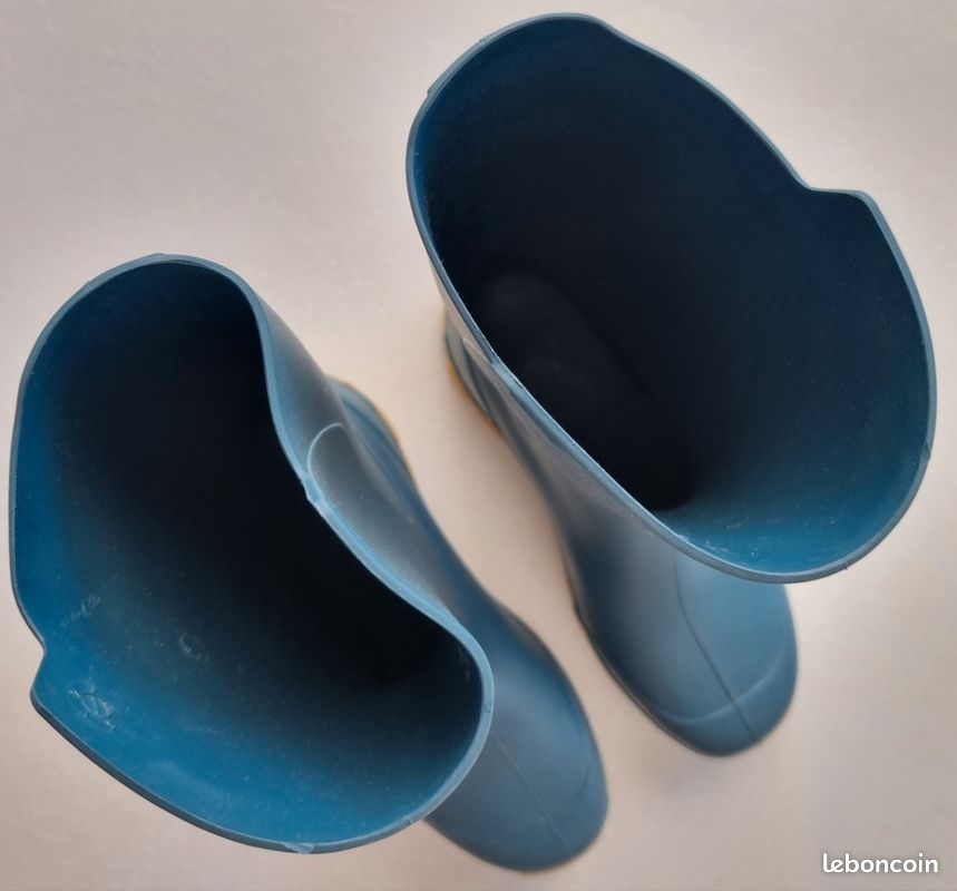 Bottes de pluie enfant 100 bleu Solognac 29-30 Neuves (image 3)