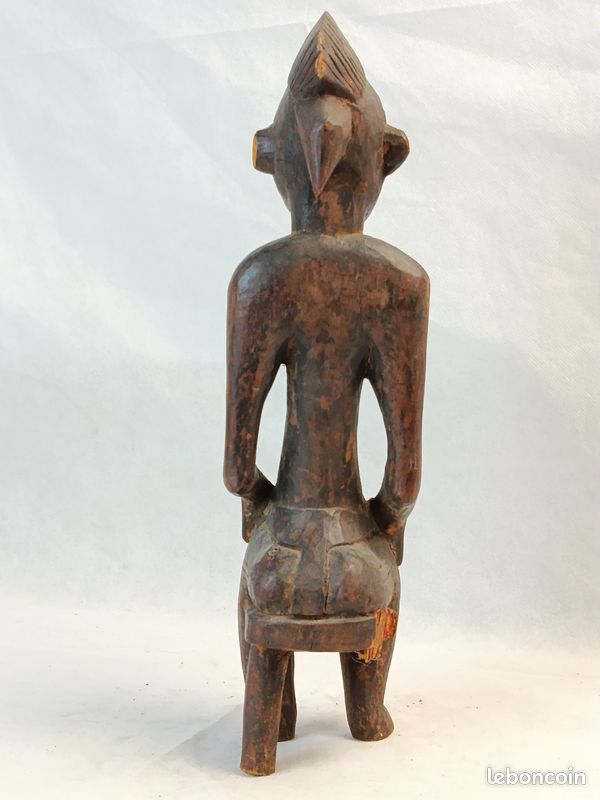 Statuette Sénoufo en bois – Sculpture africaine traditionnelle – 33 cm (image 4)