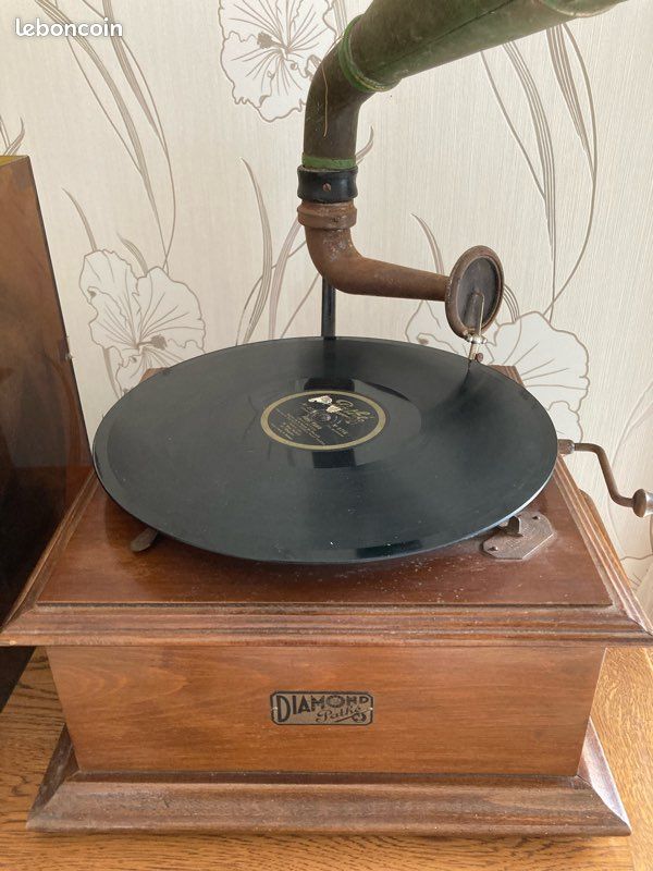 Gramophone pavillon disques (image 5)