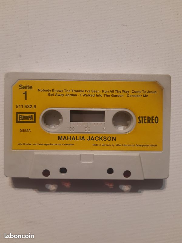 Cassette audio MAHALIA JACKSON (image 4)