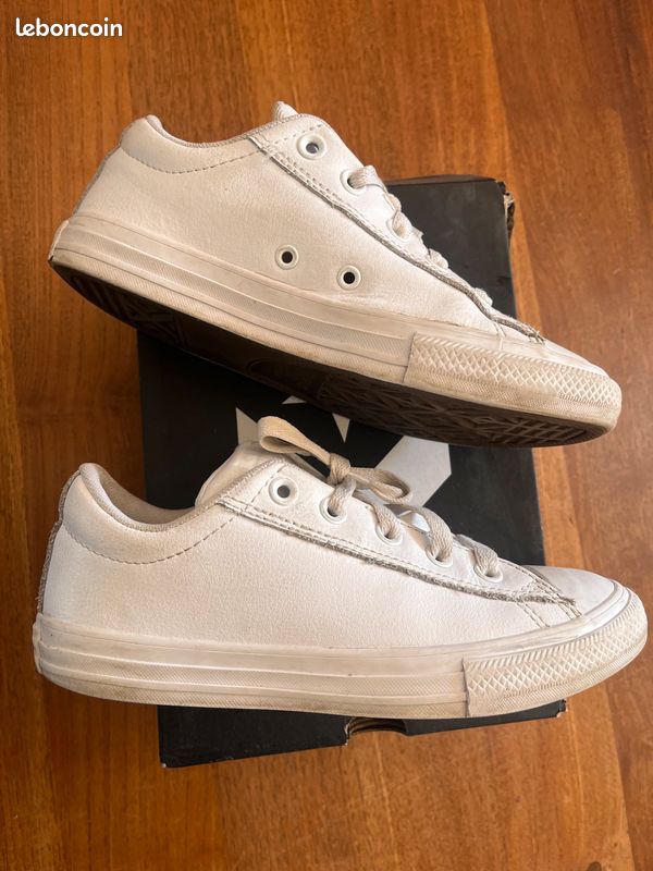 Converse Blanche Converse Cuir Enfant Scratch Converse Scratch