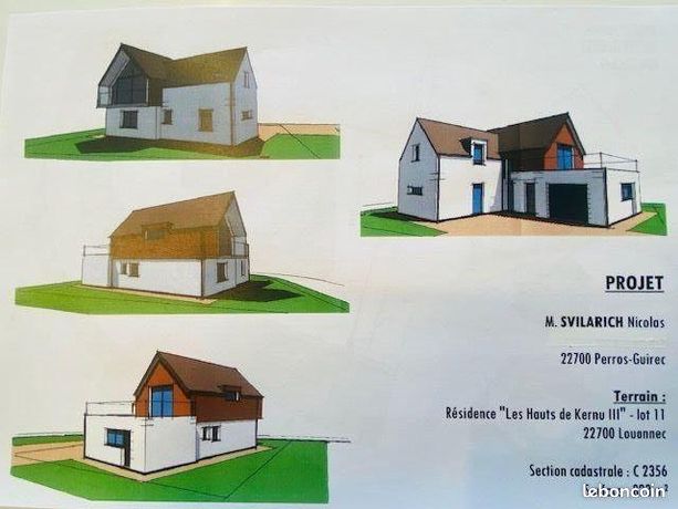 Terrain 823 m² Louannec
