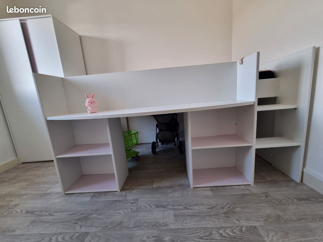 Lit enfant combiné 90x200 avec armoire (image 5)