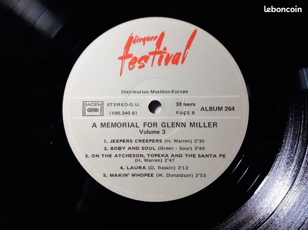33T Glenn Miller " Memorial " Vol 3 (image 4)