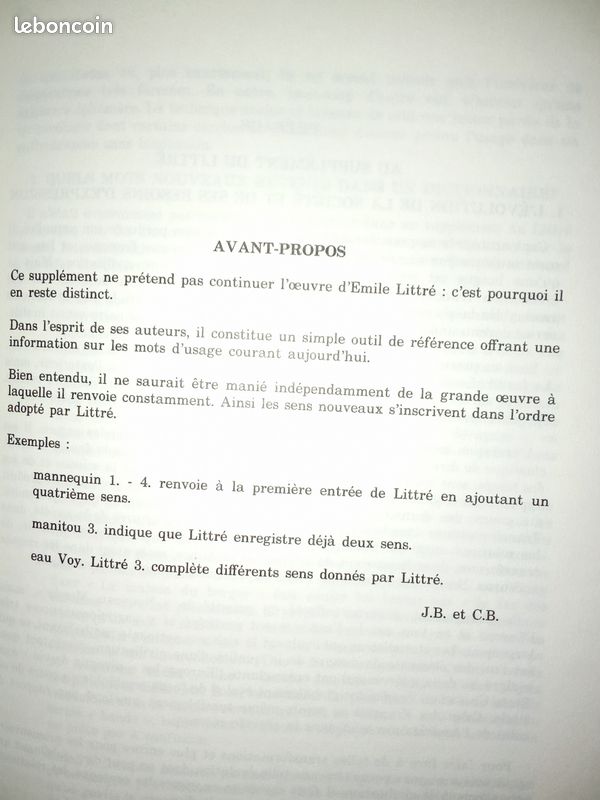 Édition Originale 1863 - Dictionnaire Littré (4 Volumes) - Livres