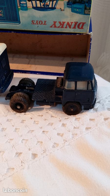 Camion Unic Pam Pam DINKY Avec Remorque SNCF – Miniature 1/43, état Général Correct