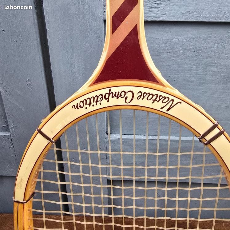 Raquette de tennis ancienne en bois, SNAUWAERT JAGUAR
