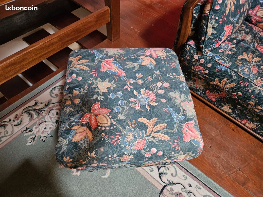Canapé + pouf (image 3)