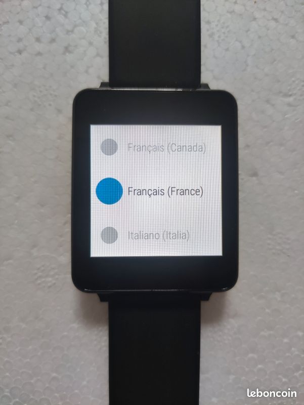 Montre connectée LG G Watch Modèle LG W100 Black Titan