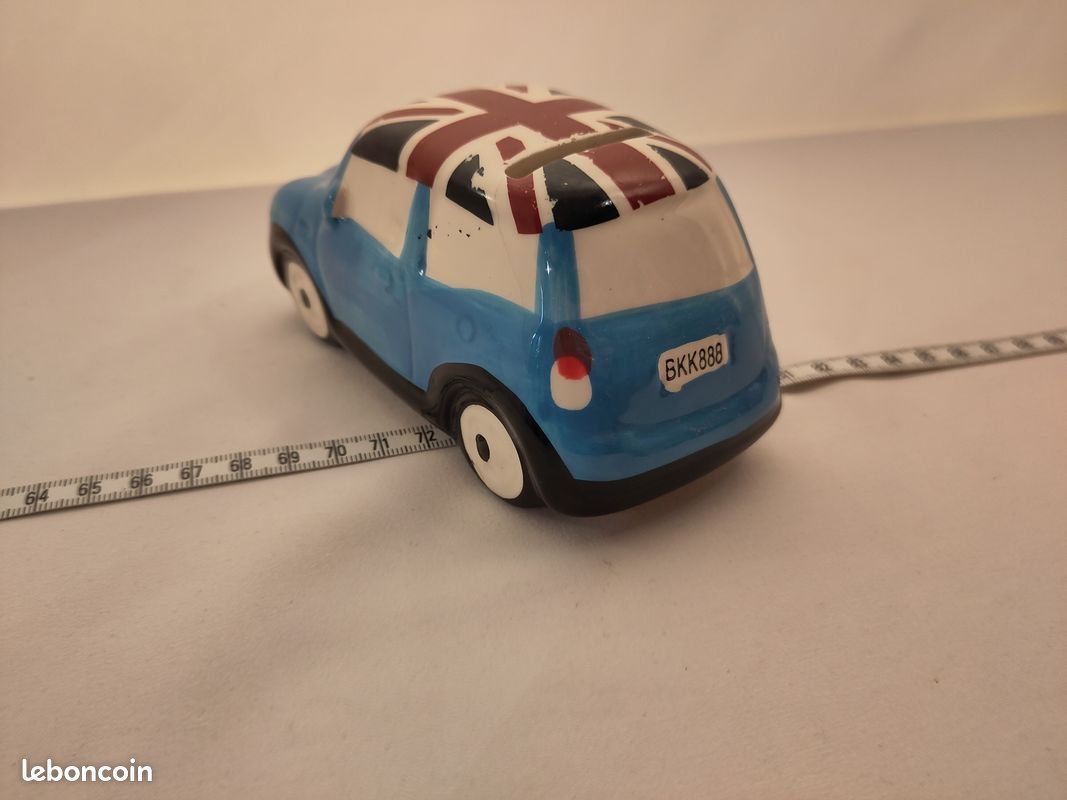 Tirelire Mini Cooper bleue – Union Jack (image 3)