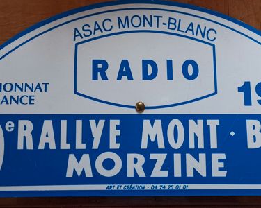 Plaque émaillée Collector – Rallye De La Drôme 1989