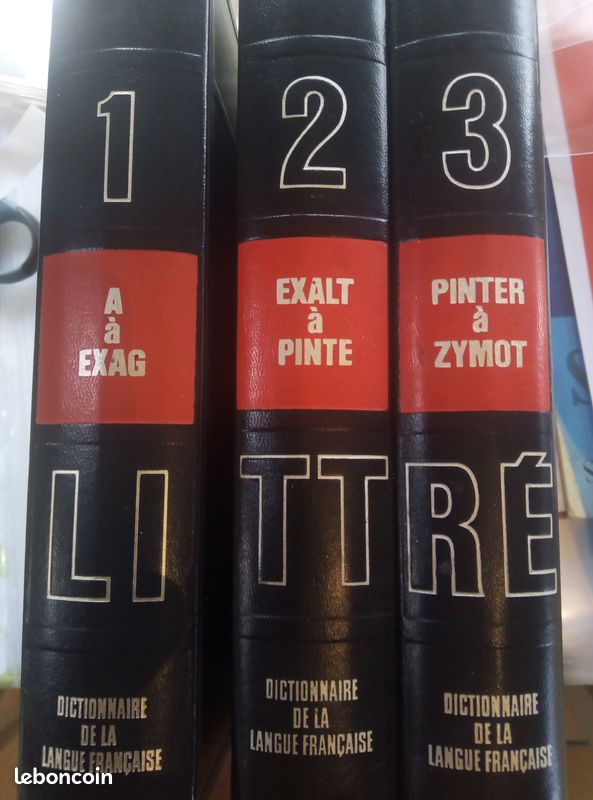 DICTIONNAIRE LE LITTRE en 3 volumes. TBE (image 1)