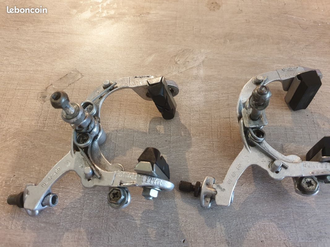 Paire Étriers de Frein LAM Acier Chromé - 49-72 - Vélo Ancien