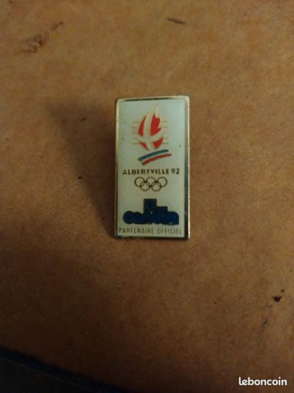 PIN'S J.O ALBERTVILLE 92 - ALCATEL - L'ESPRIT 92 - ROUGE