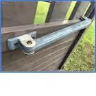 Portail Aluminium à 2 vantaux marron - Largeur 3,50 m (image 3)