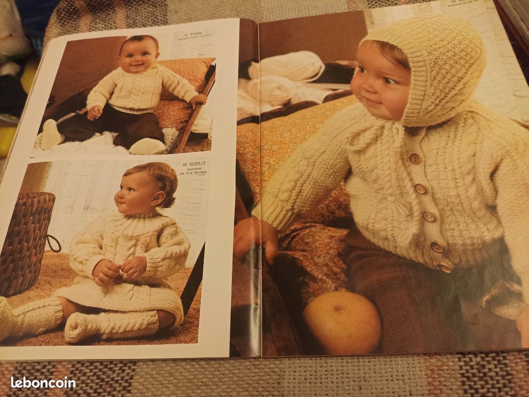Catalogue Vintage De Tricot Pour Enfants - Paris Mailles - Modèles Layette Et Baby