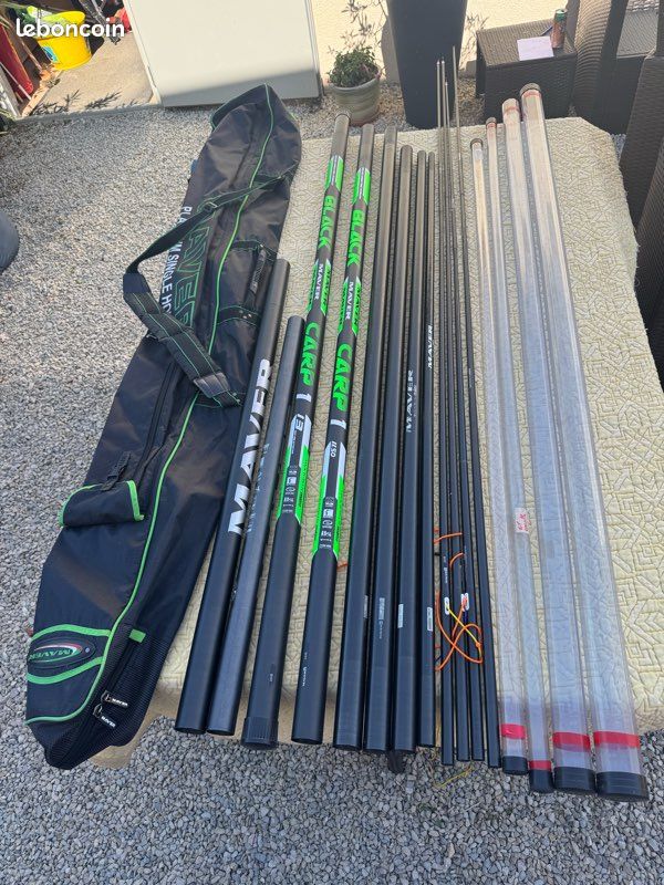 Canne au coup carpe maver black carp 13m Sport Plein air