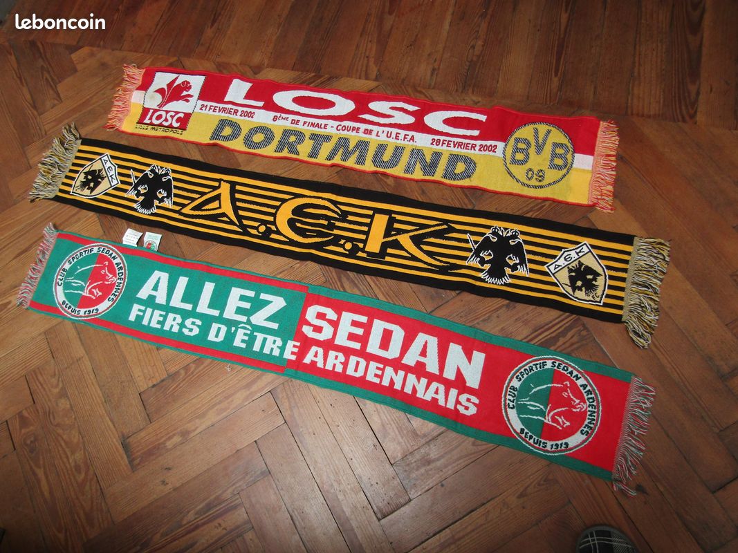 Écharpe Vintage RC Lens – Coupe D’Europe 2002-2003 – Supporters Lensois