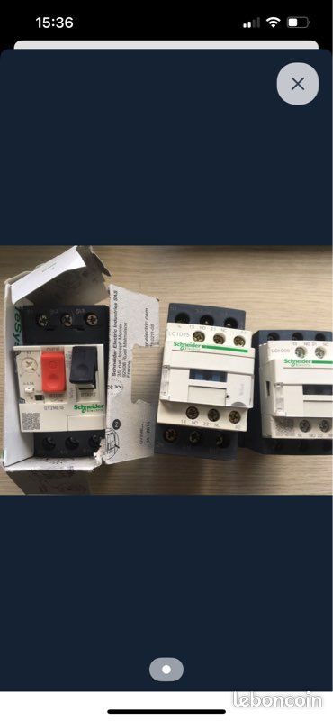 Lot 2 contacteurs et un disjoncteur moteur (image 1)