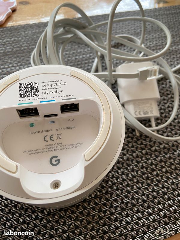 Google Wifi AC-1304 – Routeur Wi-Fi Mesh performant (image 2)