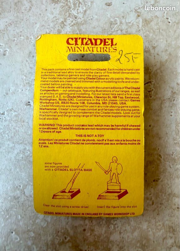 Citadel Miniatures Games Workshop Blood Bowl 1987 LE18 Metal Games Workshop Gw (image 3)