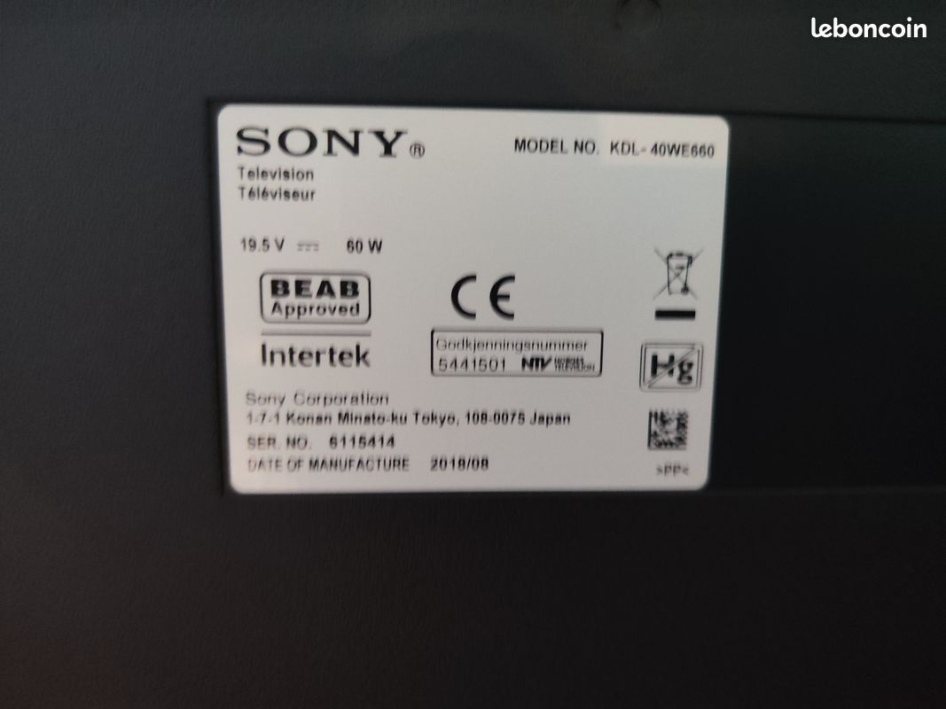 Téléviseur Sony BRAVIA KDL-40WE660 (image 4)