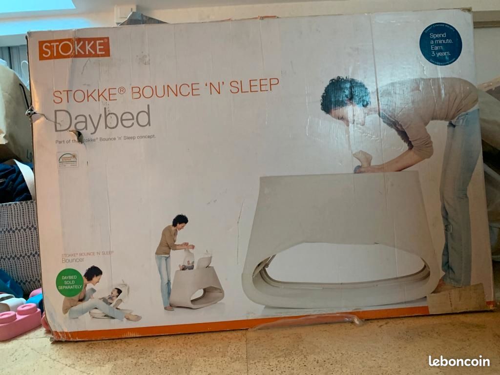 Lit bébé + transat STOKKE Bounce « n’ » sleep (image 1)