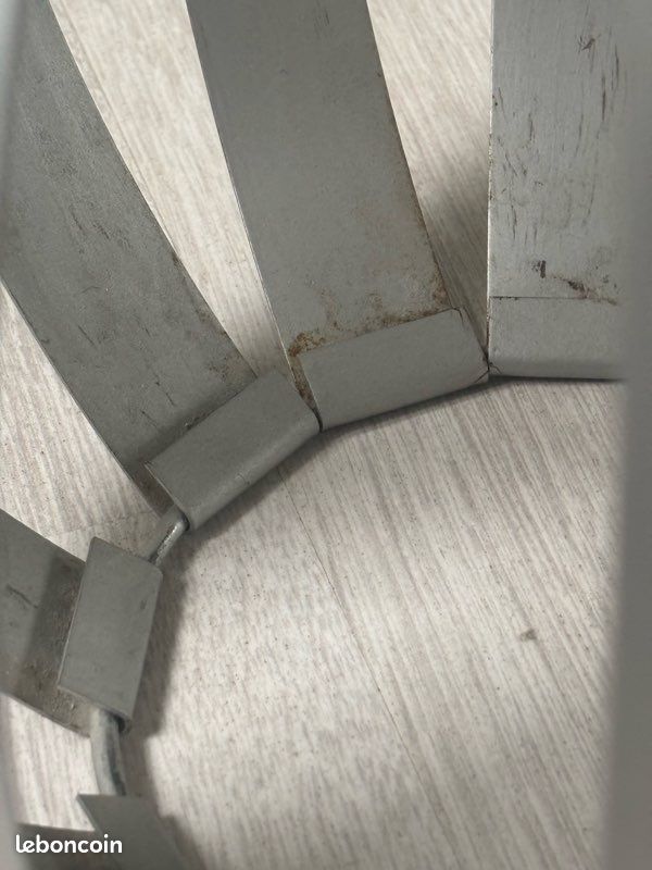 Lustre Suspension Vintage en Aluminium 70s (image 7)