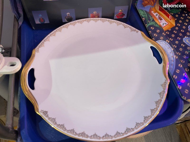 Ancien service à dessert /tarte/gâteau porcelaine CNP (image 4)