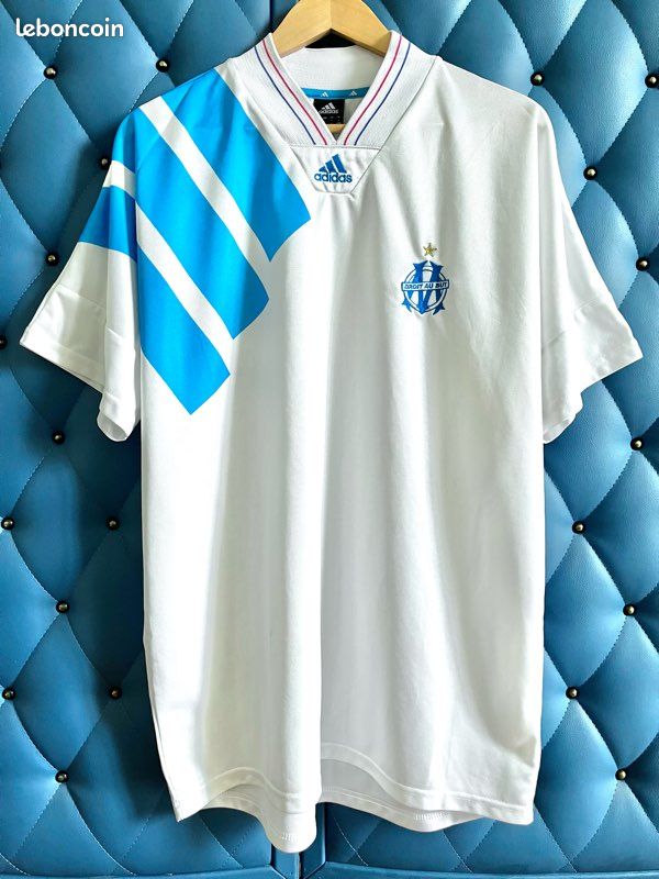 Maillot rétro vintage Olympique Marseille OM 93 1993 10 ans