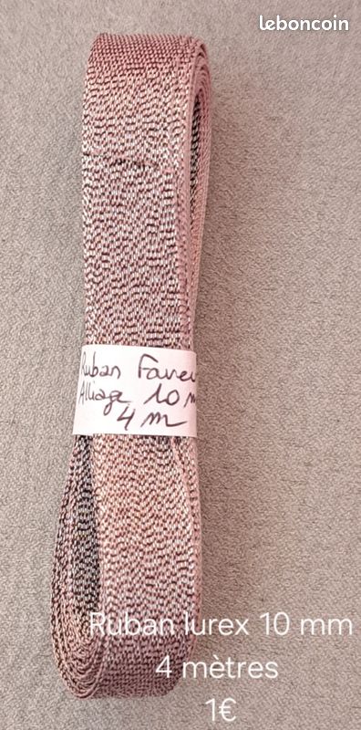 Mercerie - Ruban lurex 10 mm (image 1)