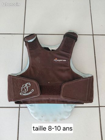 DeWin Gilet équestre pour Enfants, équipement de Protection d'équitation de sécurité rembourré en Mousse, Protecteur de Corps équestre, Rouge(CM