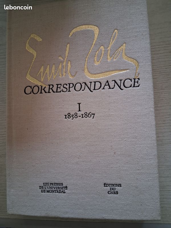 Correspondance Zola Tome 1 Presses de l’Université de Montréal” “CNRS” (image 1)