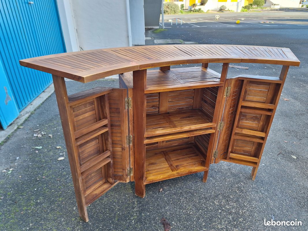 Bar en Teck Marine pliable (image 2)