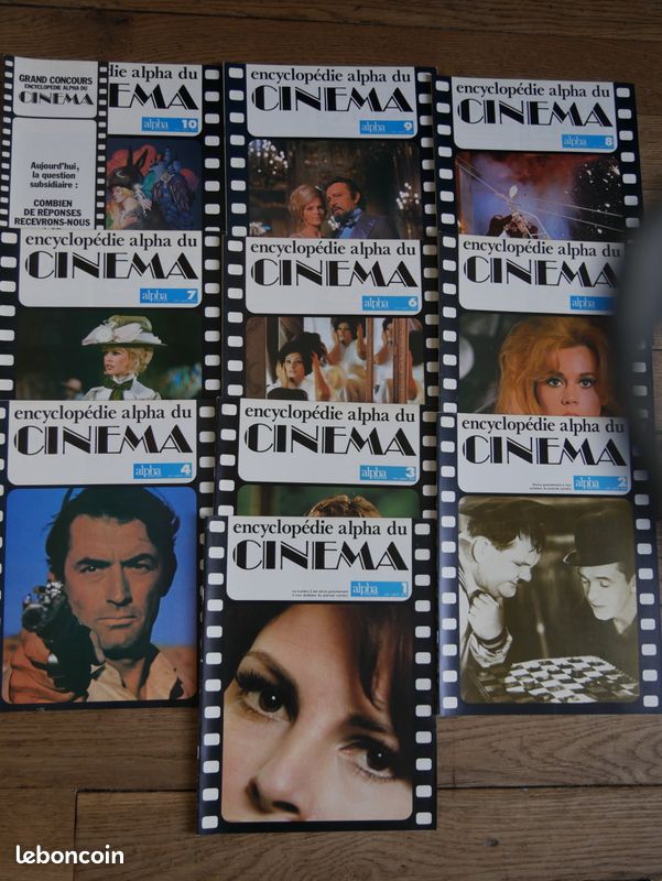 Encyclopédie Alpha du Cinéma n°1 à n°10 Bardot Romy Schneider Deneuve 1976 TTBE (image 1)
