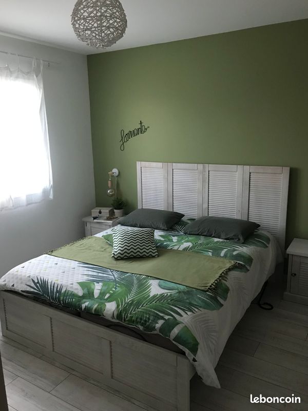 Chambre complète finition pin brossé blanc (image 1)