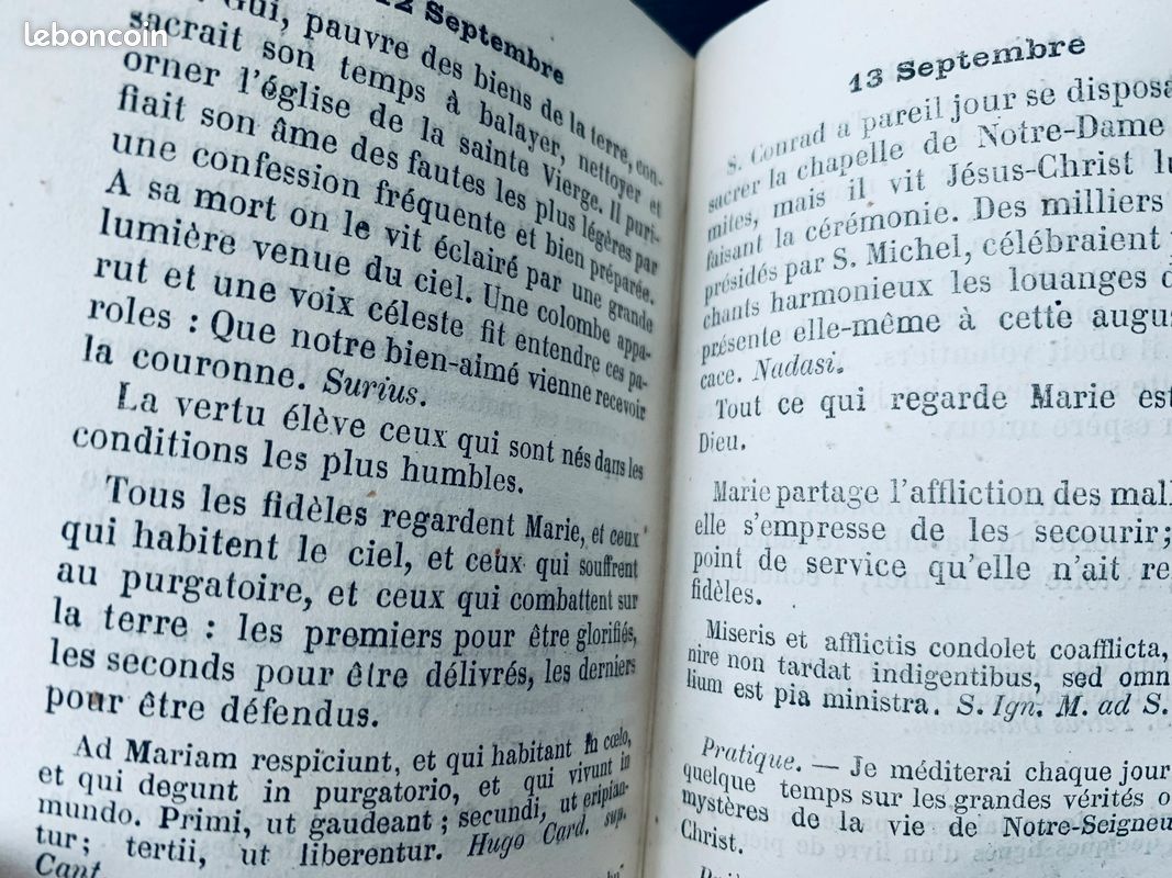 Livre religieux catholique de 1866 l’année de Marie (image 8)
