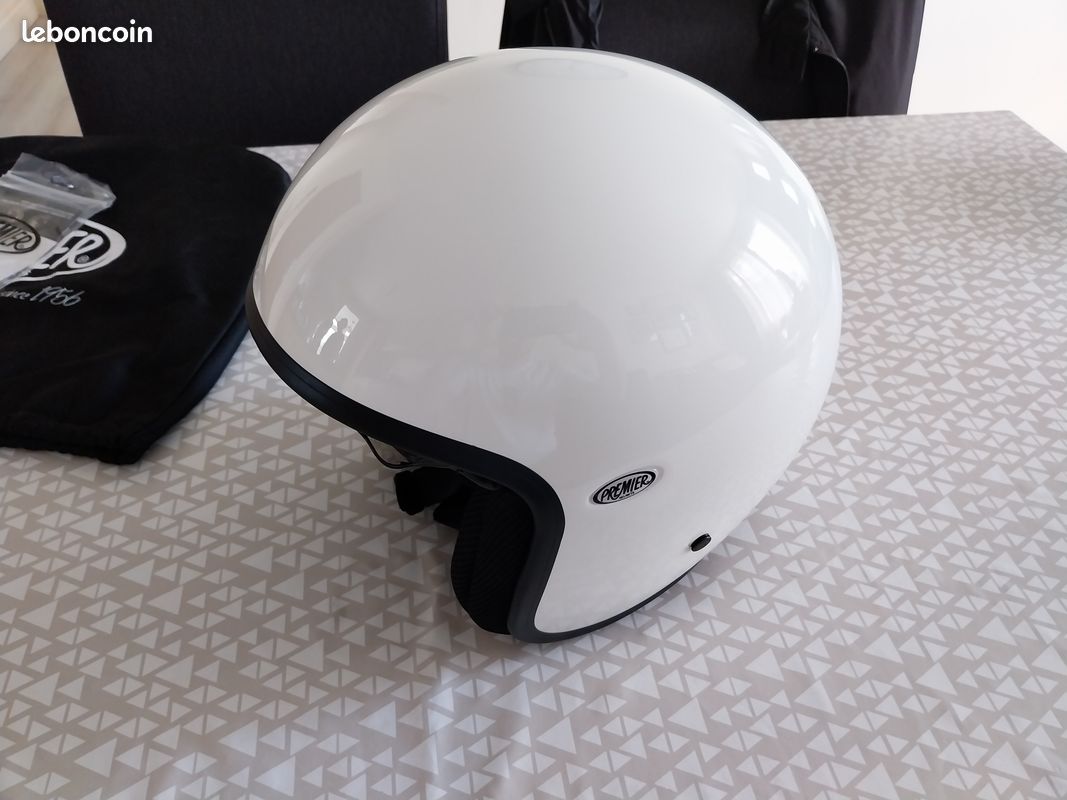 Casco jet Premier Classic U8 bianco