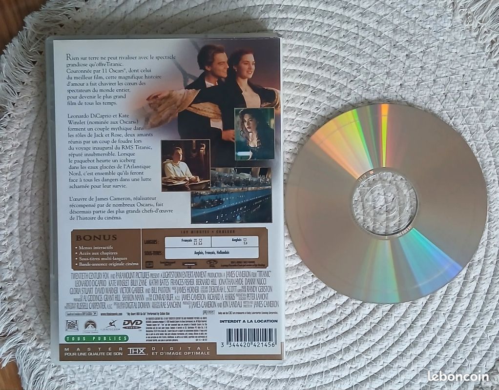 Dvd titanic en bon état (image 3)