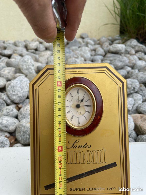 Pendule publicitaire Santos Dumont cigarettes cigares