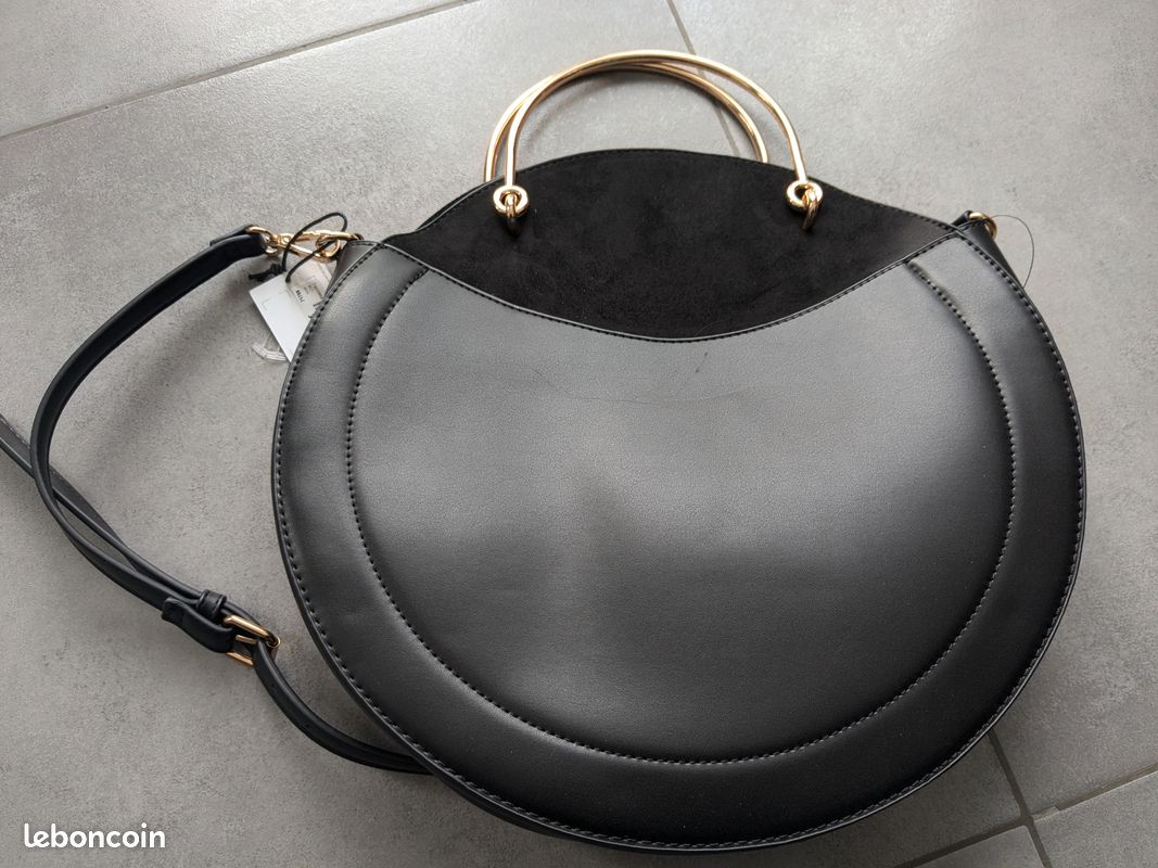 Handbag Grand Sac Rond Cuir Shoulder Bag For Woman Yellow L'Écrin