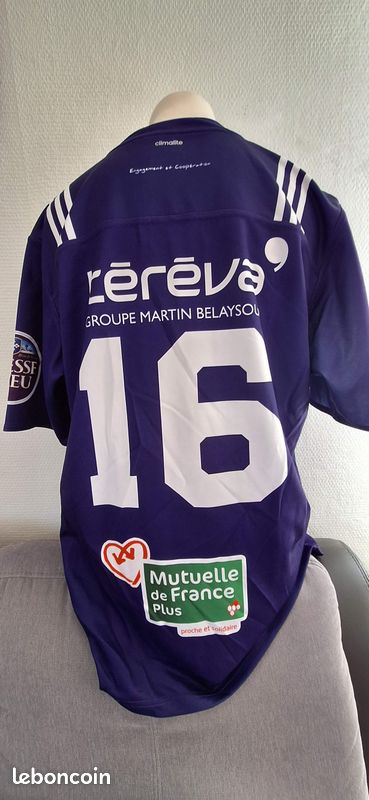 Maillot De Rugby De Match De Bourg En Bresse N°1 Porté Saison