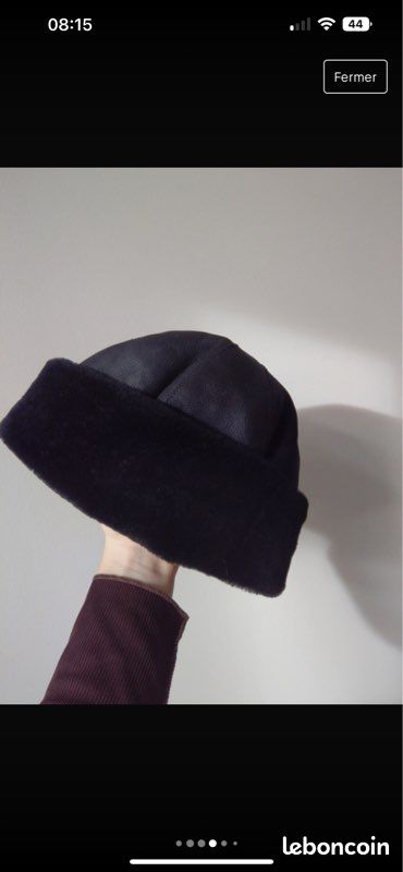 Bonnet simili cuir (image 2)