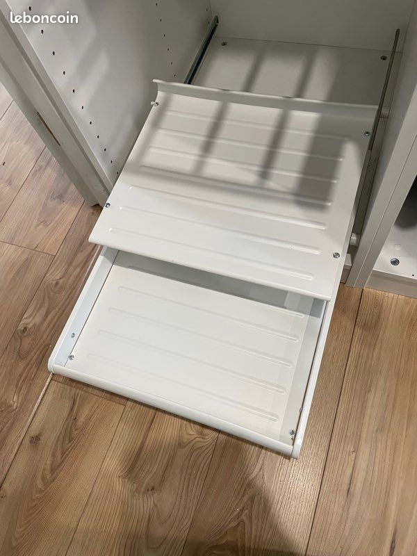 Étagère chaussure coulissante IKEA pax blanc 50 (image 1)