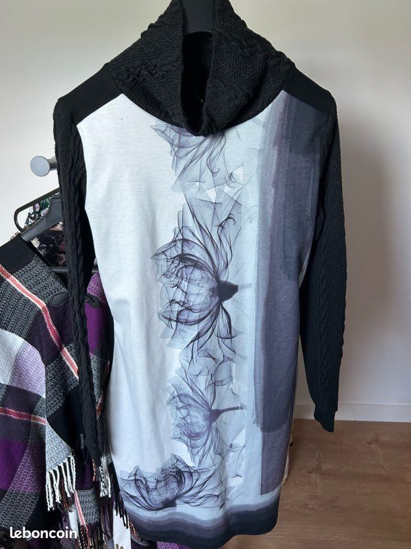 Robe Smash Taille XL/42 Multicolore évasée Genoux - Très Bon état Occasion