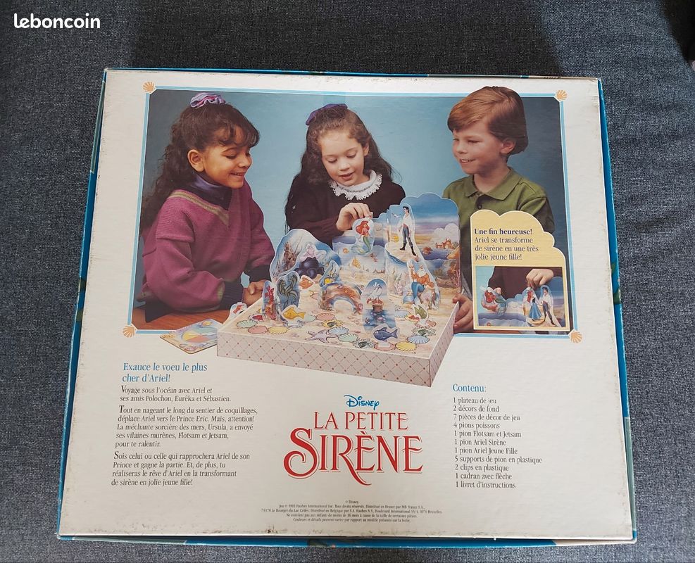 Jeu de société mb la petite sirène voyage avec ariel sous l'océan