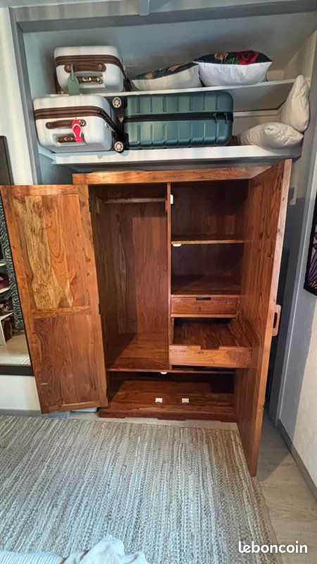 Armoire indienne en accacia massif (image 3)