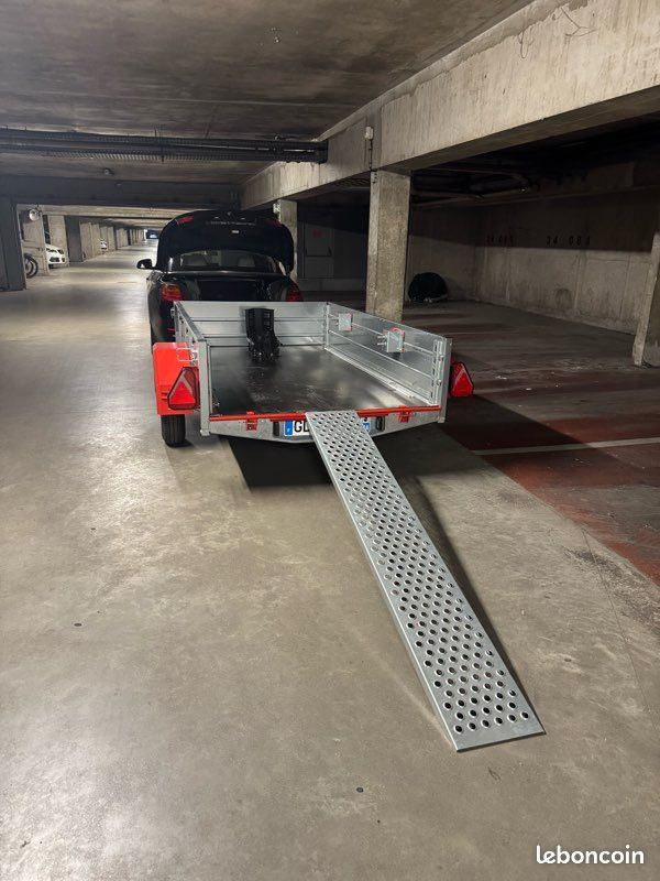 Remorque SUIVIT S600 basculante porte moto PTC 495 Kg / charge utile 265 Kg (image 7)