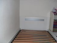 LIT 90X190 cm blanc/gris (image 1)